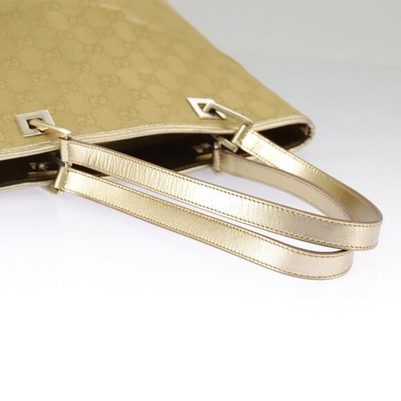 Gucci Gold Canvas Tote Bag (Pre-Owned) - Picture 7 of 16